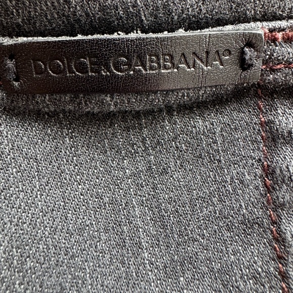 Dolce & Gabbana Gray Denim Jeans with Contrast Stitching - Picture 4 of 11